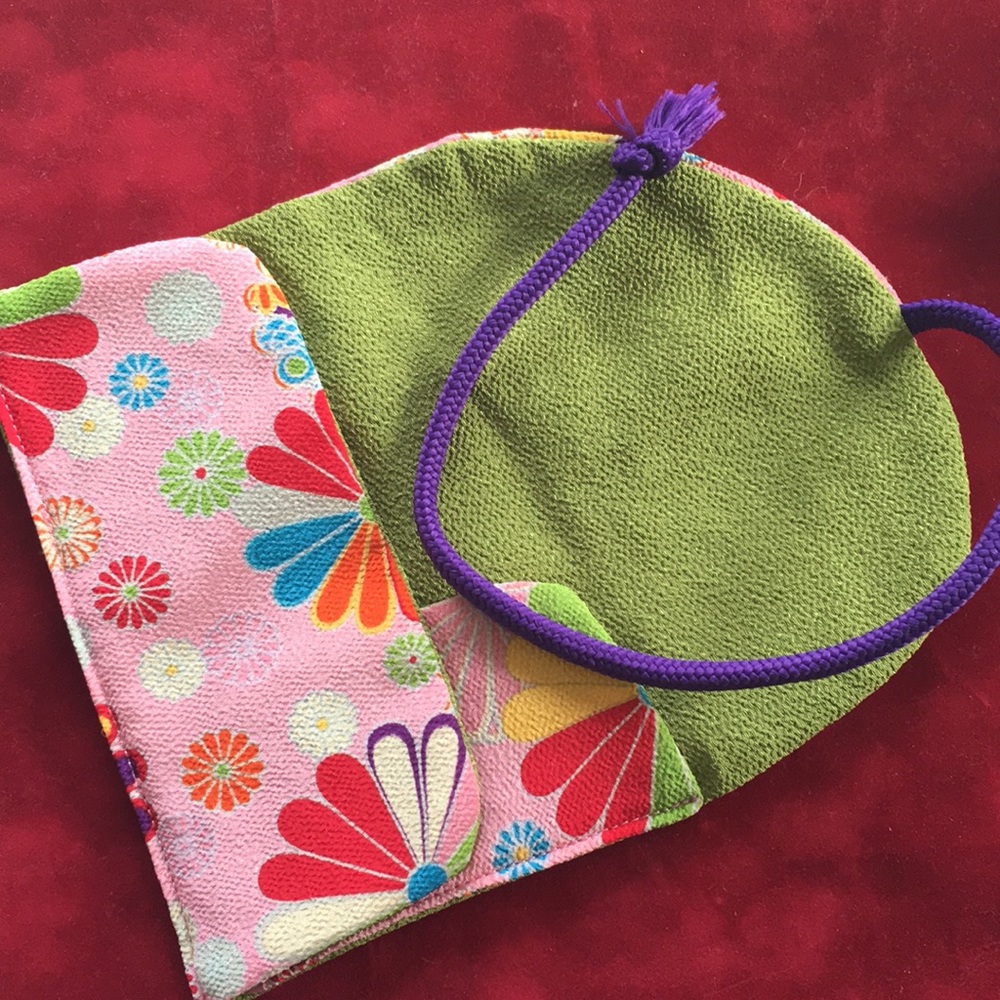 Japanese Kimono 👘 shirimen makeup brush case - Picture 3 of 8